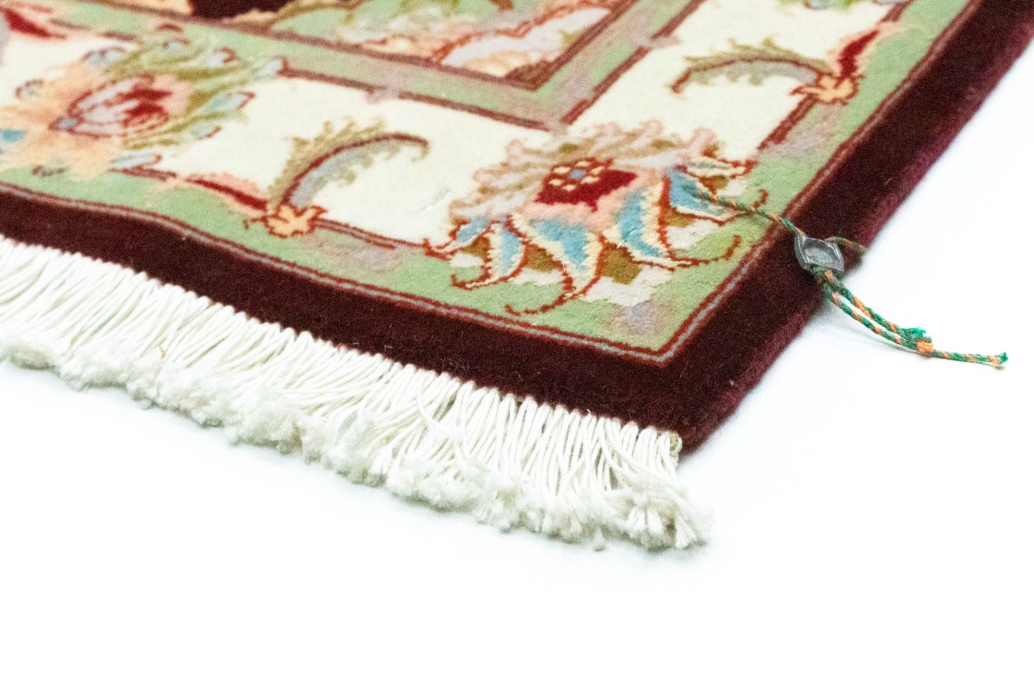 Løber Persisk tæppe - Tabriz - Royal - 227 x 76 cm - mørkerød