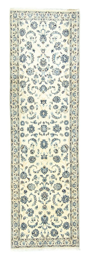 Løber Persisk tæppe - Nain - Royal - 306 x 88 cm - naturlig hvid