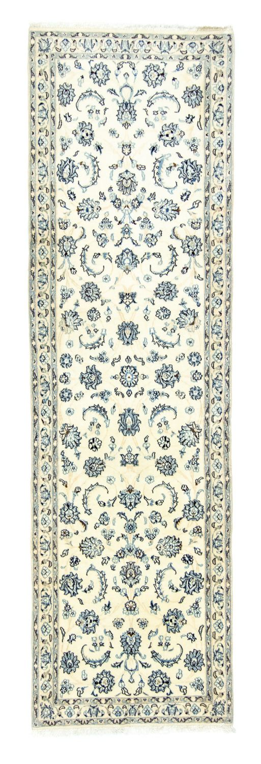 Løber Persisk tæppe - Nain - Royal - 306 x 88 cm - naturlig hvid