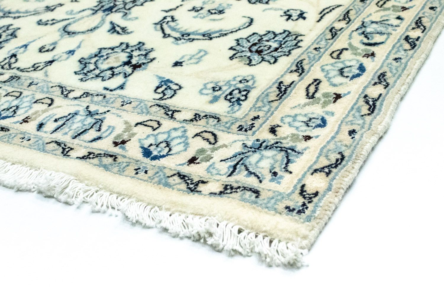 Løber Persisk tæppe - Nain - Royal - 306 x 88 cm - naturlig hvid