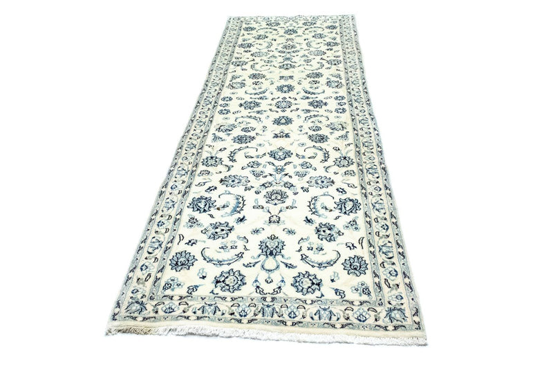 Løber Persisk tæppe - Nain - Royal - 306 x 88 cm - naturlig hvid