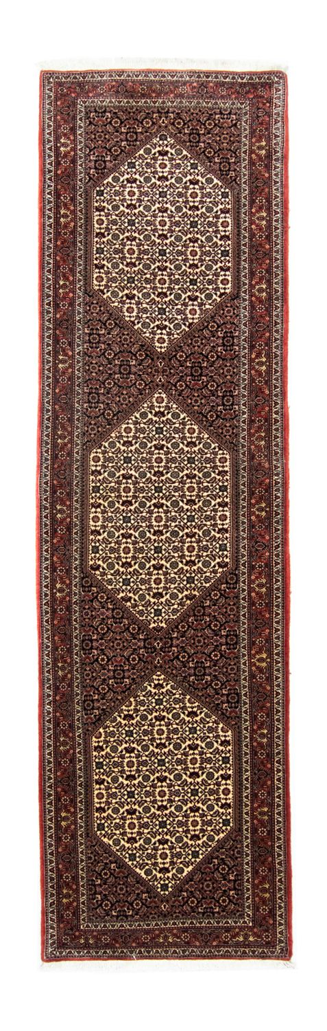 Løber Persisk tæppe - Bijar - 298 x 83 cm - brun