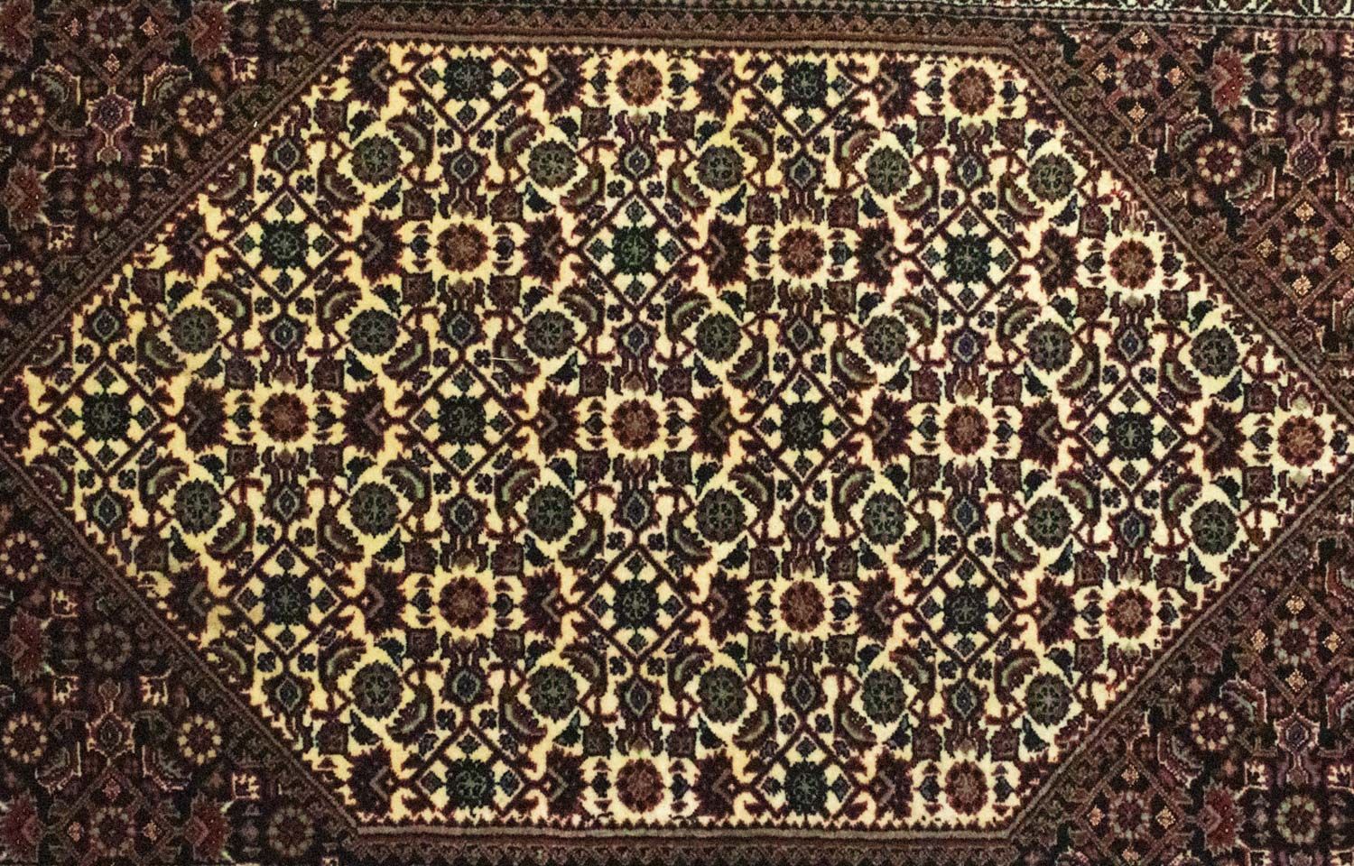 Løber Persisk tæppe - Bijar - 298 x 83 cm - brun