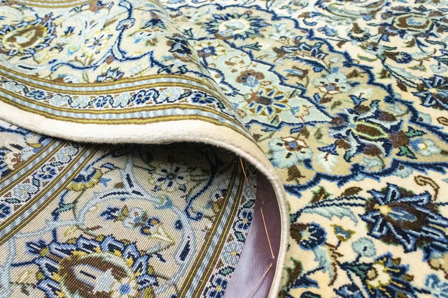 Persisk tæppe - Keshan - 230 x 137 cm - beige