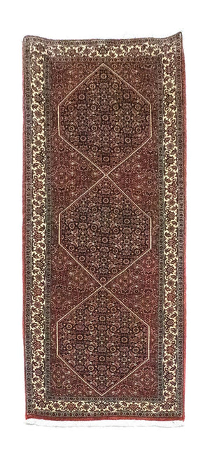 Løber Persisk tæppe - Bijar - 213 x 78 cm - brun