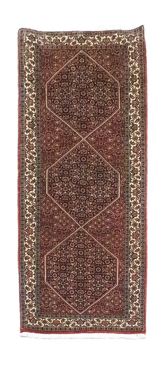 Løber Persisk tæppe - Bijar - 213 x 78 cm - brun