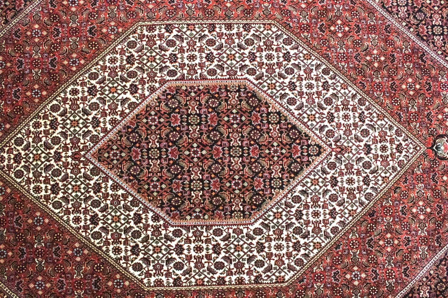 Persisk tæppe - Bijar - 300 x 207 cm - rød