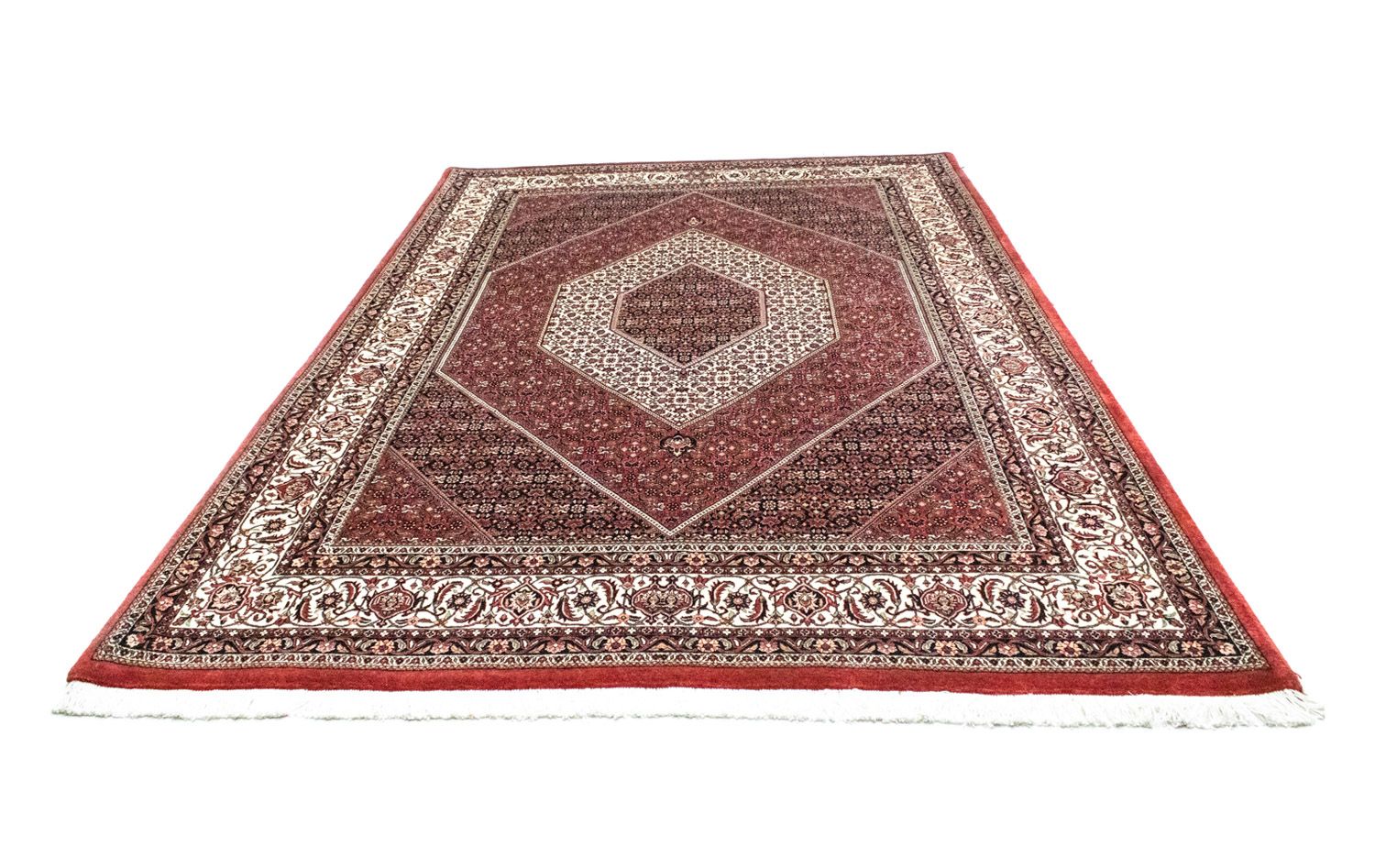 Persisk tæppe - Bijar - 300 x 207 cm - rød