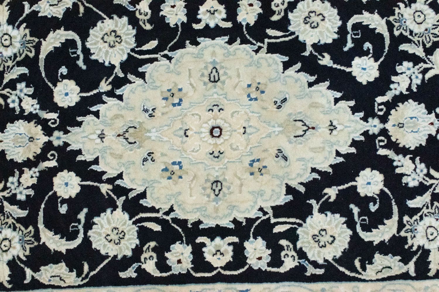 Løber Persisk tæppe - Nain - 203 x 70 cm - mørkeblå