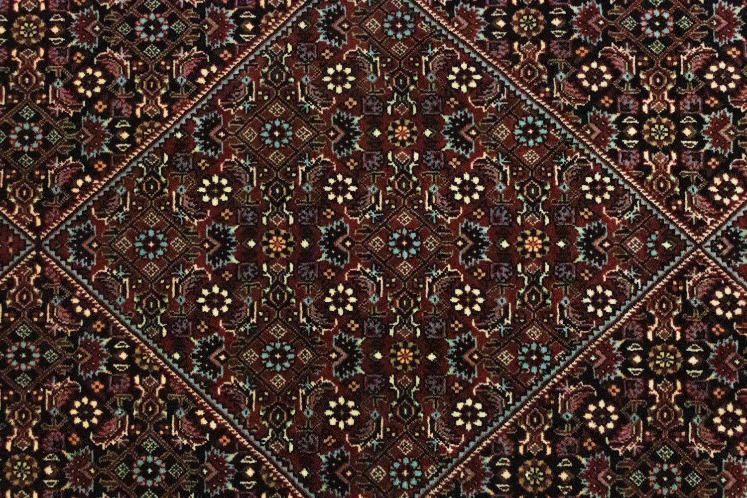 Løber Persisk tæppe - Bijar - 216 x 85 cm - mørkerød