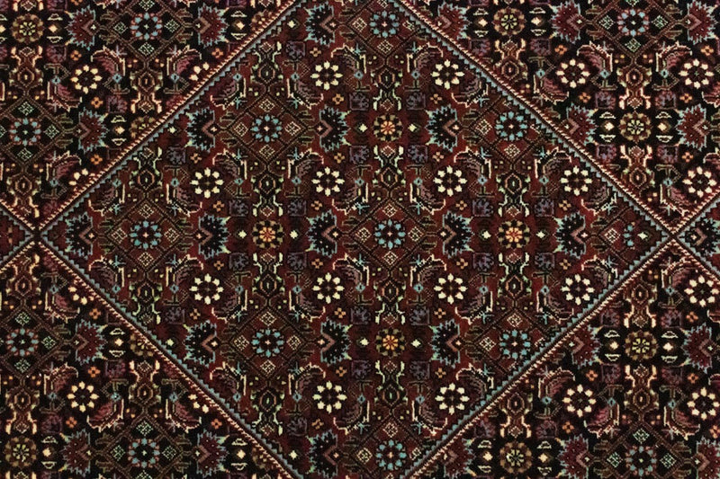 Løber Persisk tæppe - Bijar - 216 x 85 cm - mørkerød