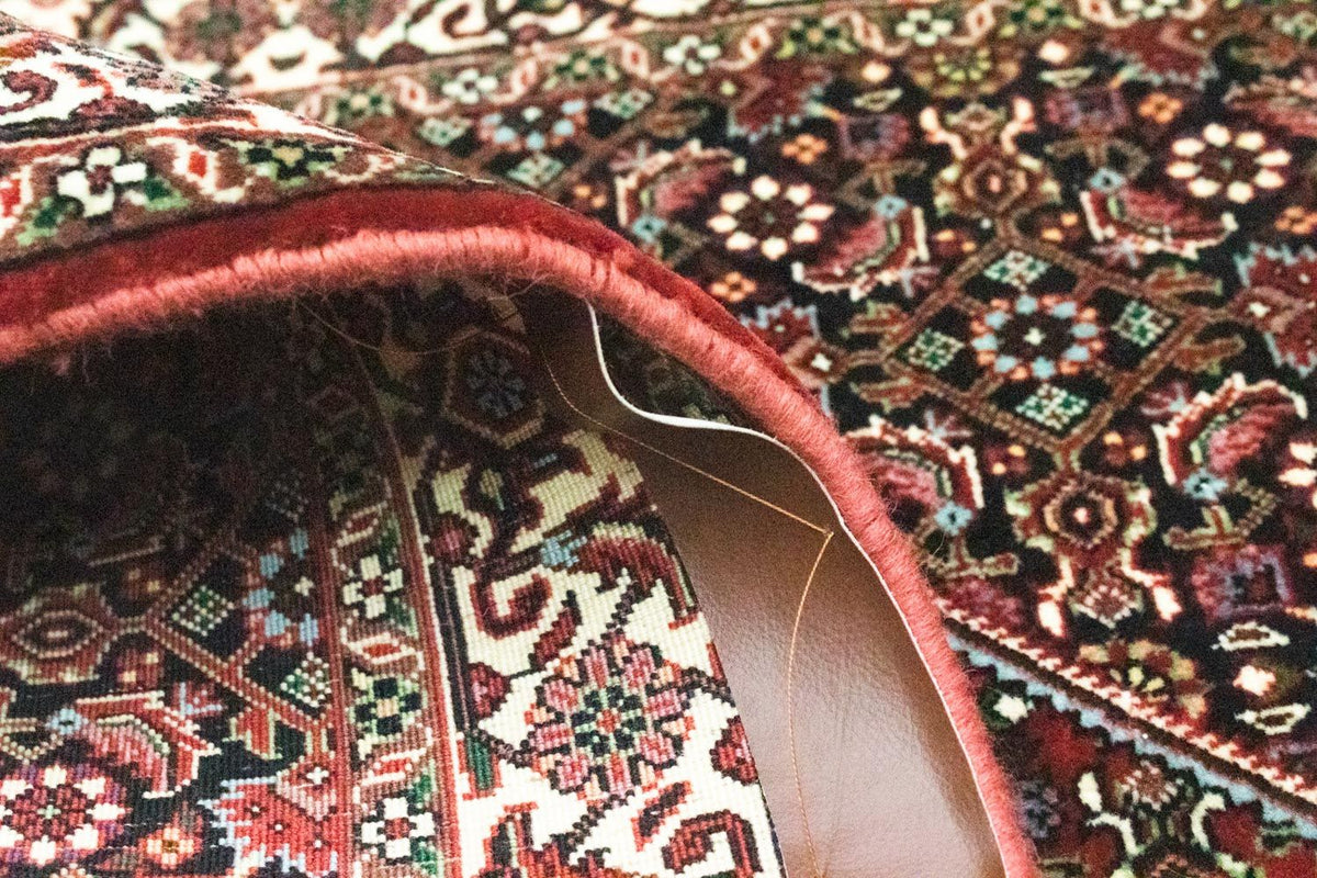 Løber Persisk tæppe - Bijar - 216 x 85 cm - mørkerød