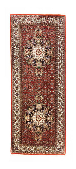 Løber Persisk tæppe - Bijar - 216 x 85 cm - rød