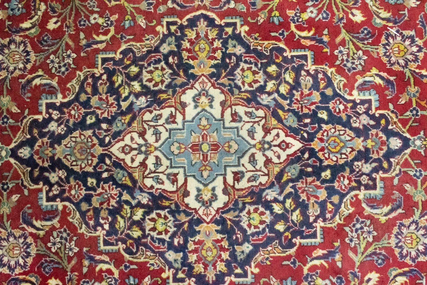 Persisk tæppe - Keshan - 352 x 250 cm - rød