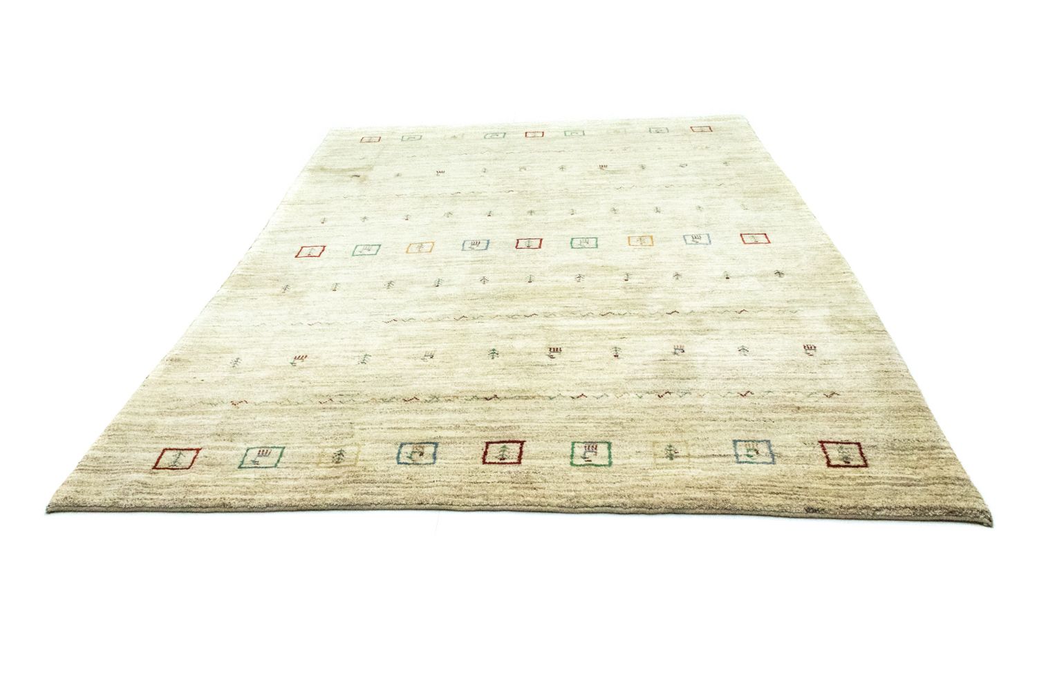 Gabbeh-tæppe - Persisk - 285 x 199 cm - beige