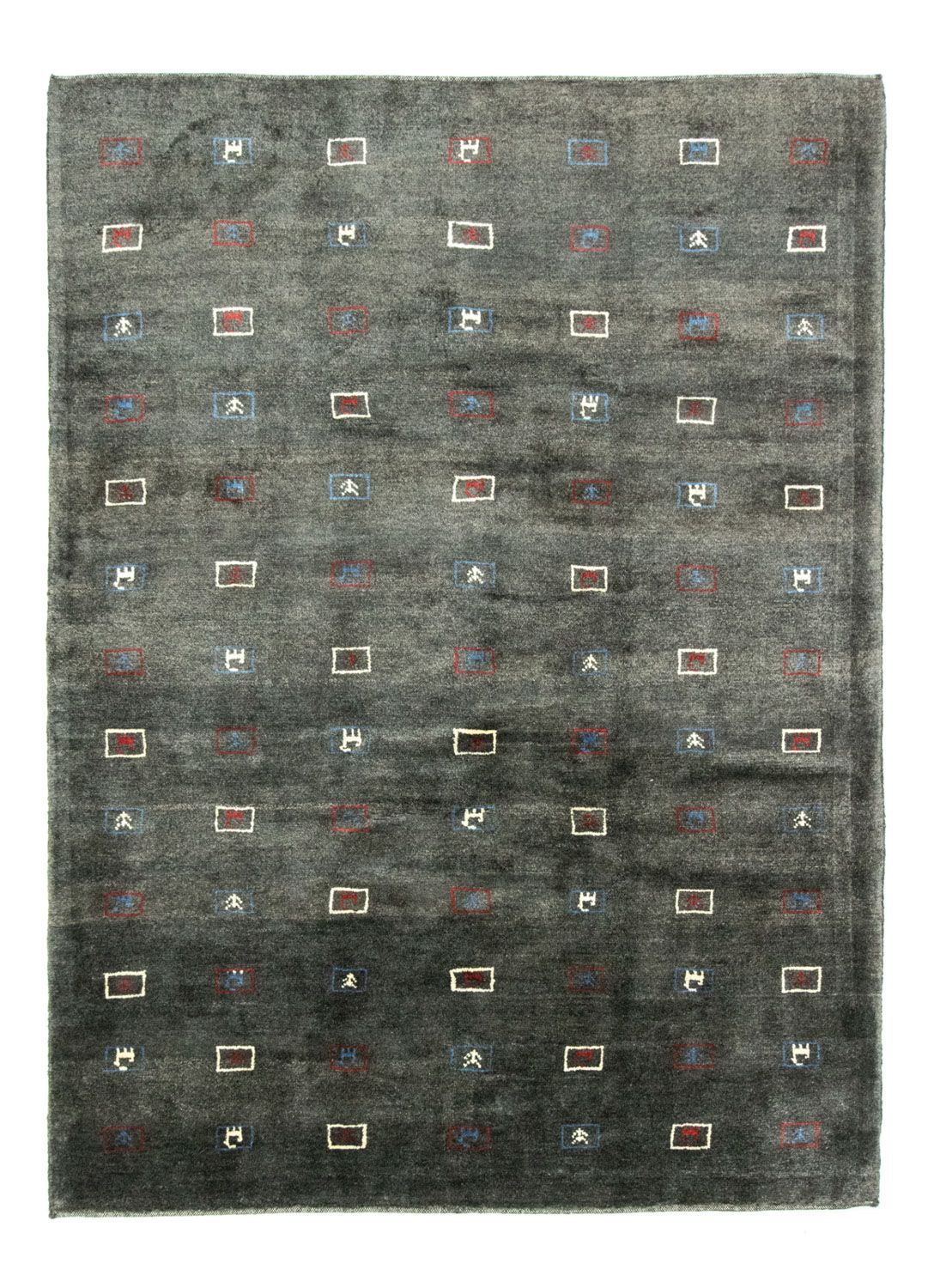 Gabbeh-tæppe - Persisk - 235 x 174 cm - grå