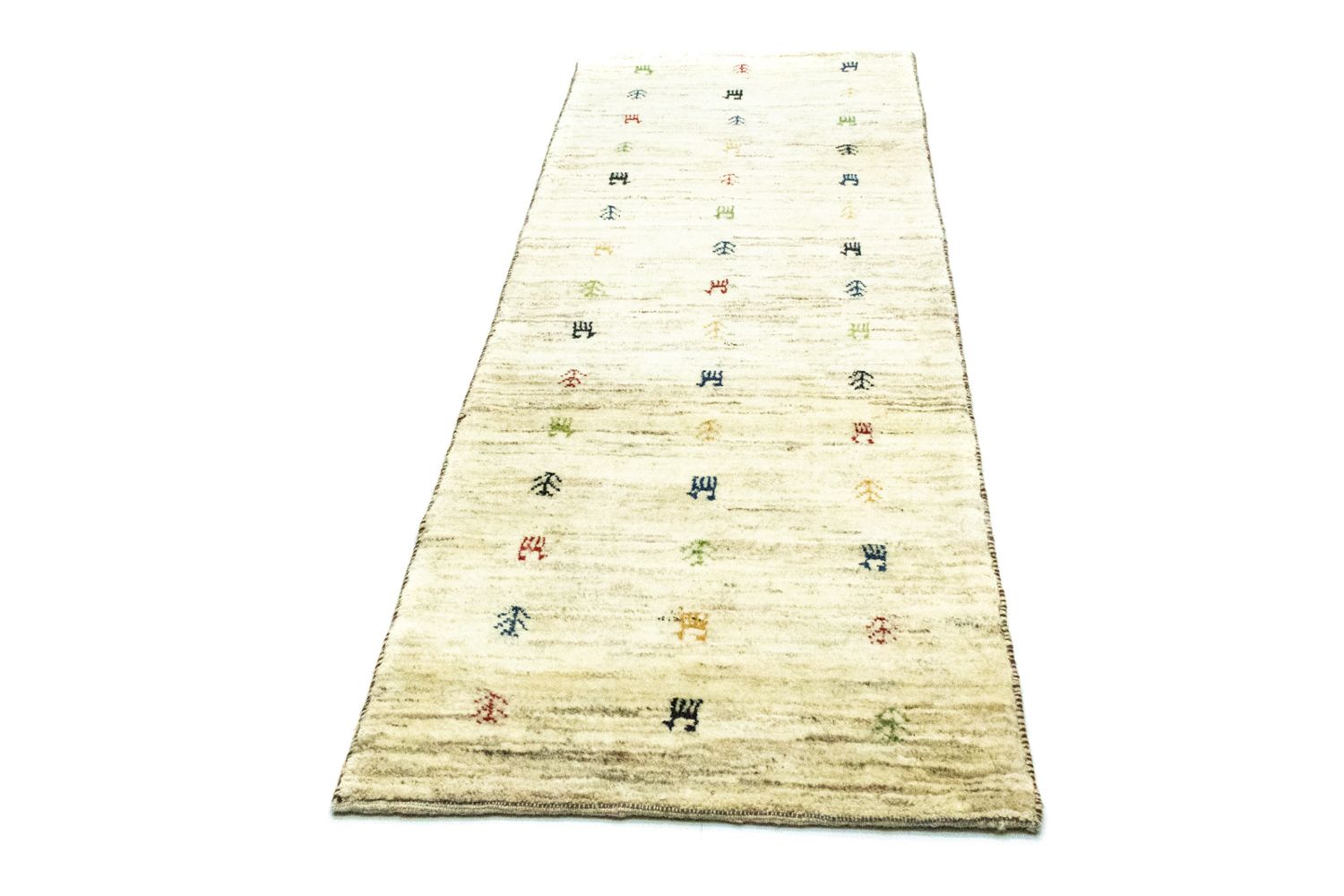 Løber Gabbeh-tæppe - Persisk - 219 x 75 cm - beige