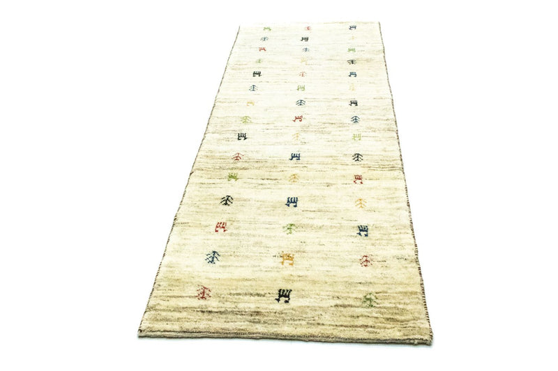 Løber Gabbeh-tæppe - Persisk - 219 x 75 cm - beige