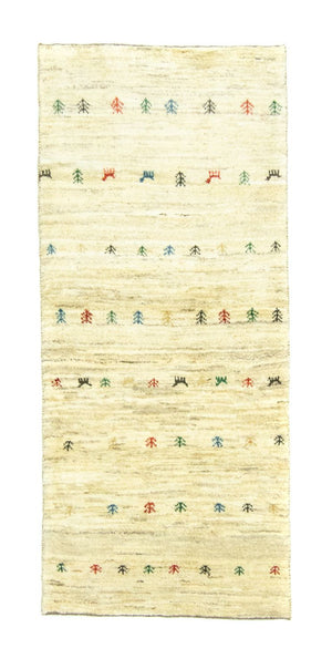 Løber Gabbeh-tæppe - Persisk - 184 x 82 cm - beige