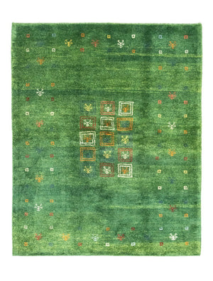 Gabbeh-tæppe - Persisk - 189 x 155 cm - grøn