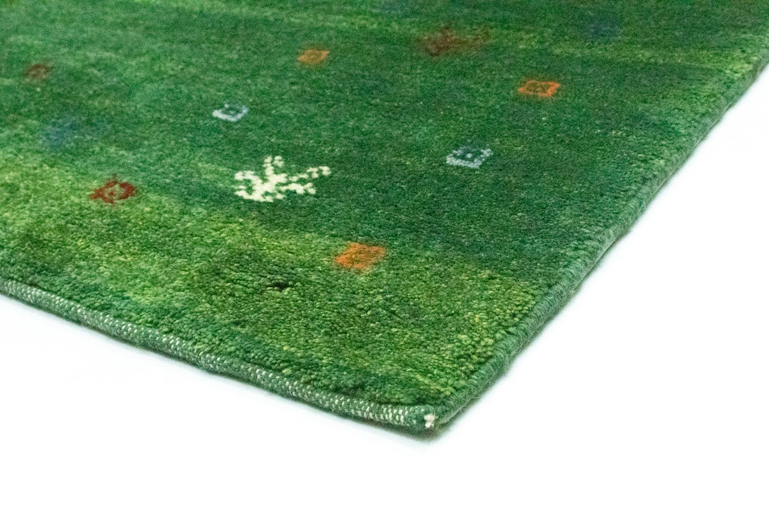 Gabbeh-tæppe - Persisk - 189 x 155 cm - grøn