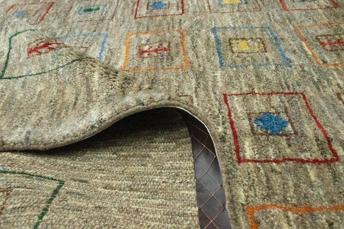 Gabbeh-tæppe - Persisk - 206 x 154 cm - flerfarvet