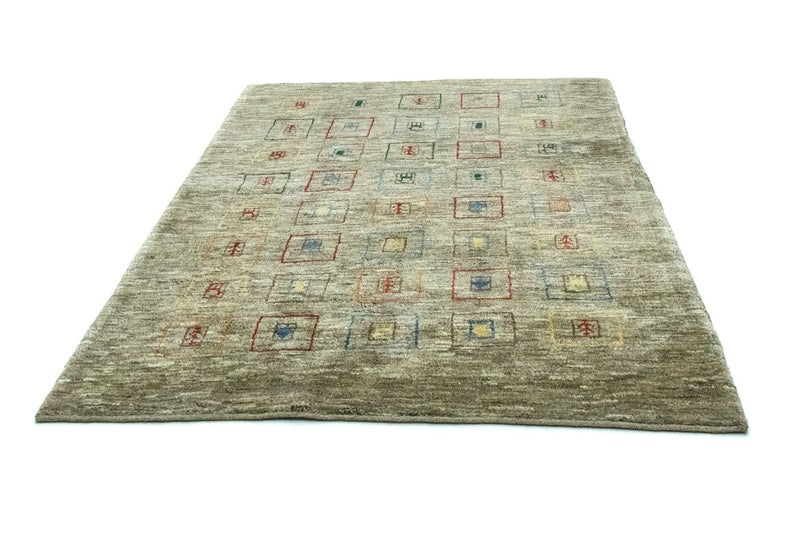 Gabbeh-tæppe - Persisk - 206 x 154 cm - flerfarvet