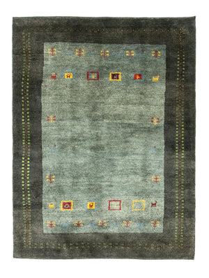 Gabbeh-tæppe - Persisk - 195 x 142 cm - grå