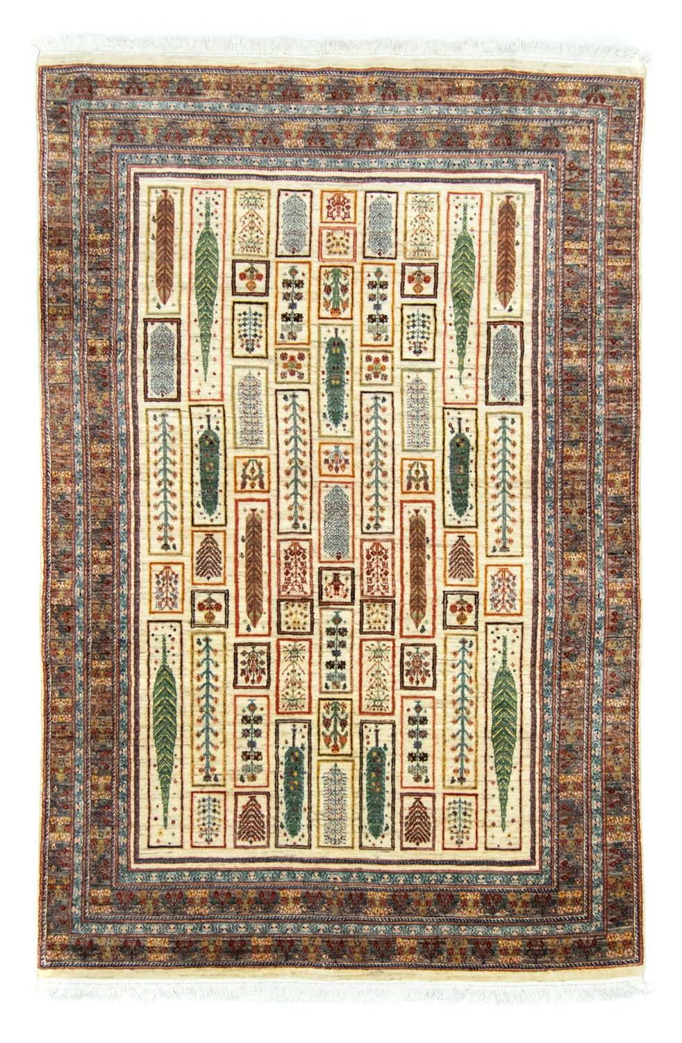 Gabbeh Tæppe - Loribaft Persisk - 260 x 172 cm - farvet