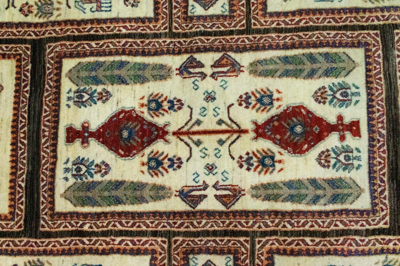 Gabbeh Tæppe - Loribaft Persisk - 251 x 162 cm - farvet