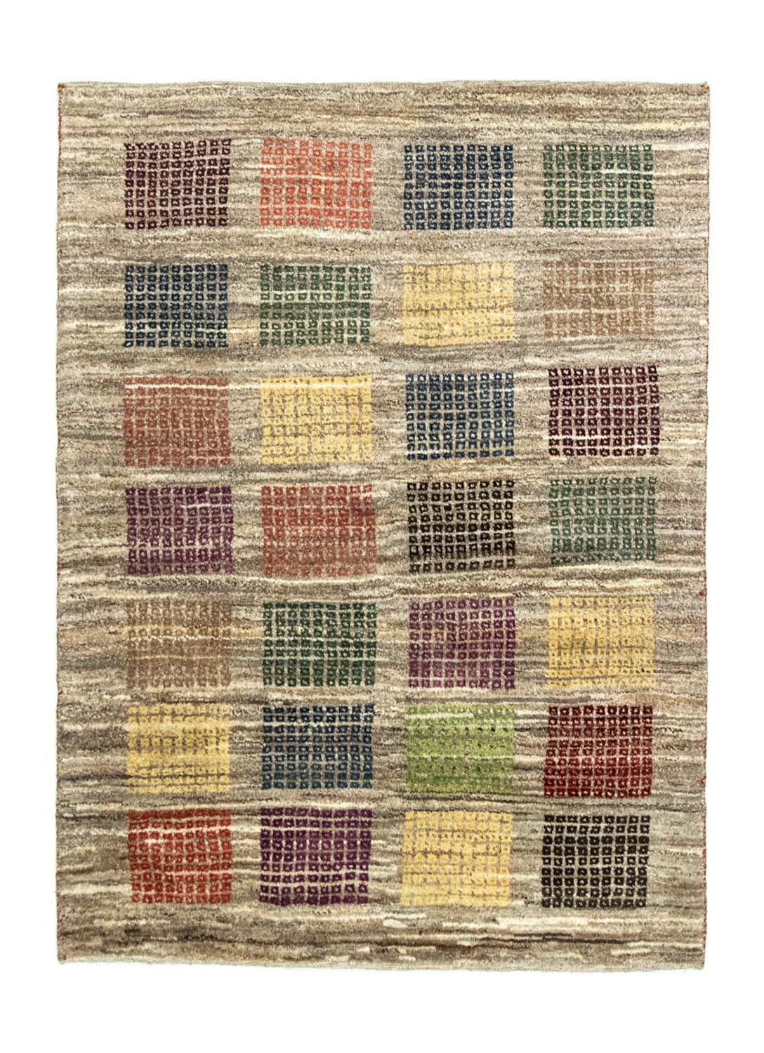 Gabbeh-tæppe - Persisk - 137 x 102 cm - grå