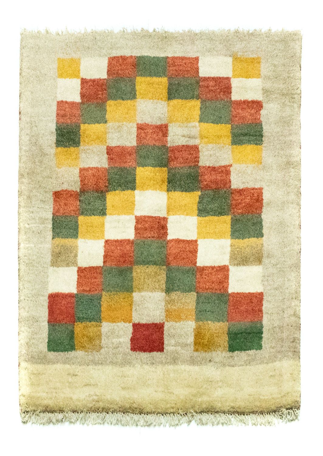 Gabbeh-tæppe - Persisk - 135 x 103 cm - farvet
