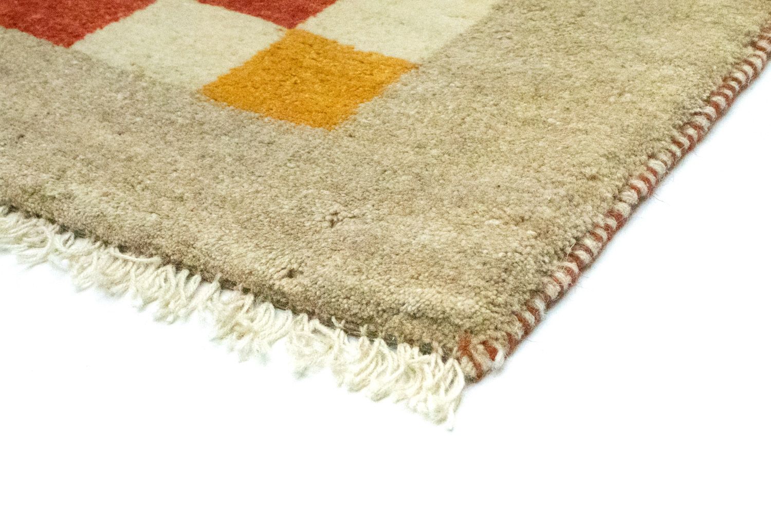 Gabbeh-tæppe - Persisk - 135 x 103 cm - farvet