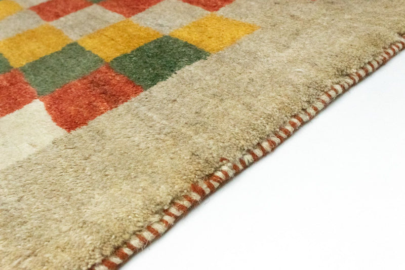 Gabbeh-tæppe - Persisk - 135 x 103 cm - farvet