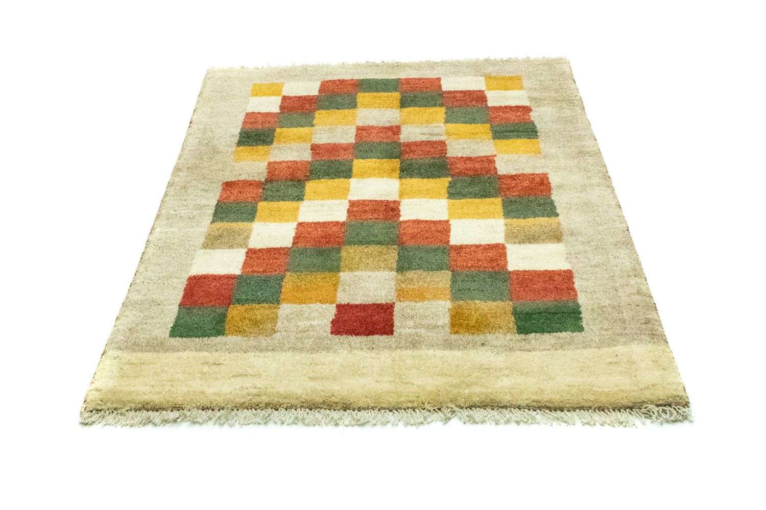 Gabbeh-tæppe - Persisk - 135 x 103 cm - farvet