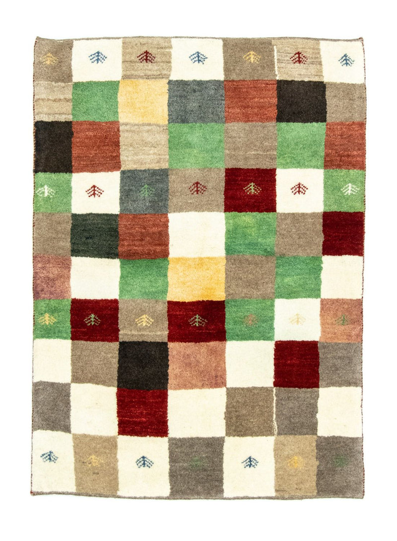 Gabbeh-tæppe - Persisk - 134 x 100 cm - farvet
