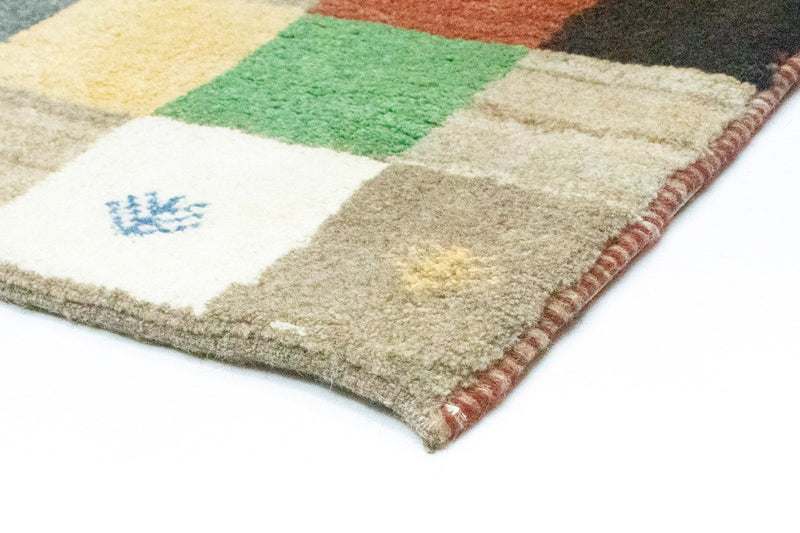 Gabbeh-tæppe - Persisk - 134 x 100 cm - farvet