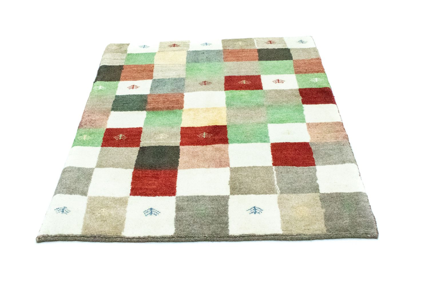 Gabbeh-tæppe - Persisk - 134 x 100 cm - farvet
