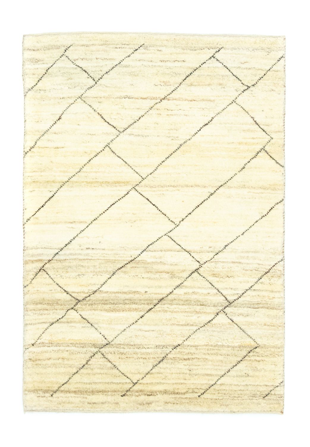 Gabbeh-tæppe - Persisk - 140 x 98 cm - beige