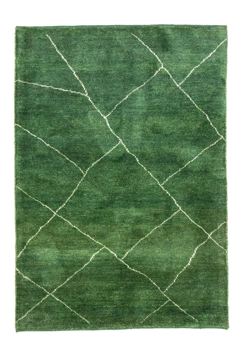 Gabbeh-tæppe - Persisk - 143 x 100 cm - grøn