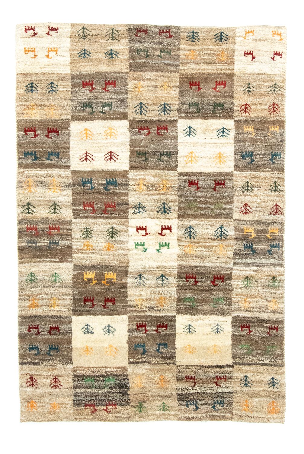 Gabbeh-tæppe - Persisk - 149 x 101 cm - farvet