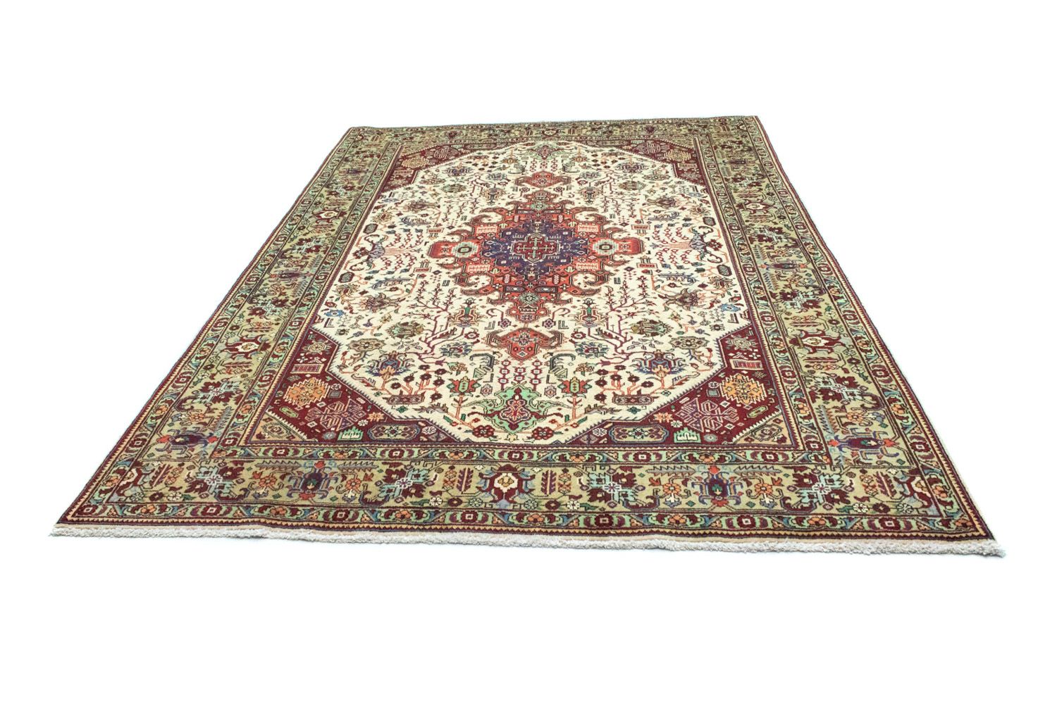 Persisk tæppe - Tabriz - 293 x 202 cm - beige
