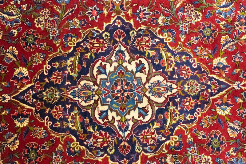 Persisk tæppe - Keshan - 350 x 245 cm - rød