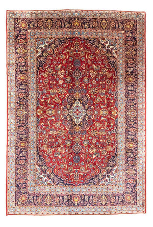 Persisk tæppe - Keshan - 362 x 250 cm - rød