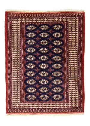 Turkaman-tæppe - 186 x 139 cm - rød