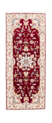 Løber Persisk tæppe - Tabriz - Royal - 200 x 83 cm - rød