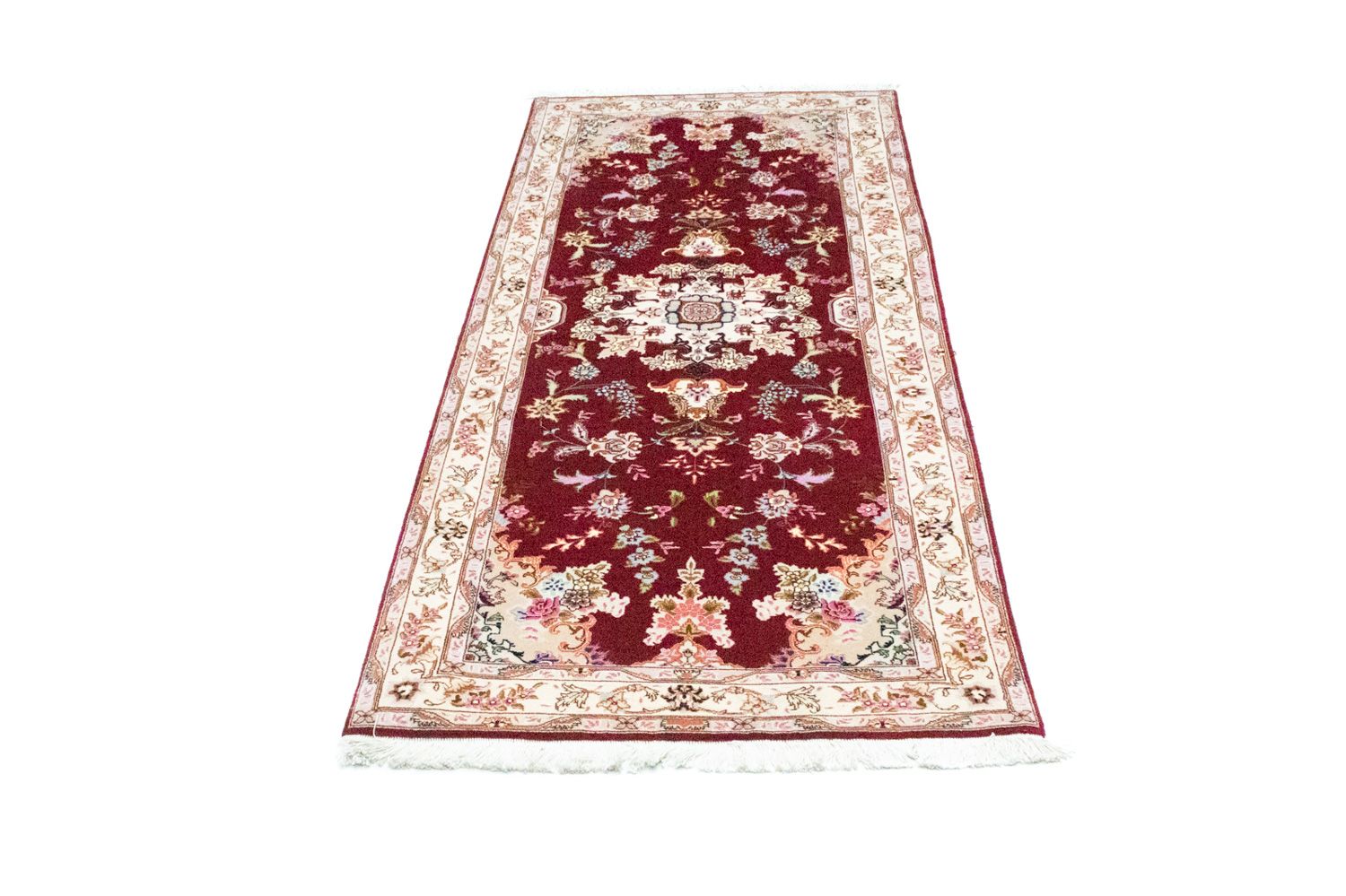 Løber Persisk tæppe - Tabriz - Royal - 200 x 83 cm - rød