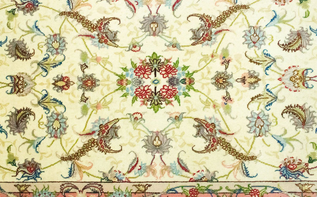 Løber Persisk tæppe - Tabriz - Royal - 317 x 78 cm - beige