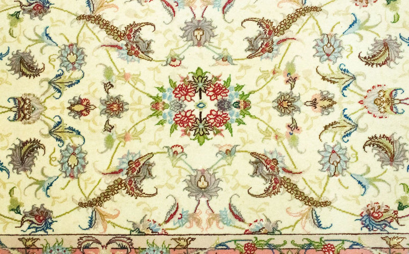 Løber Persisk tæppe - Tabriz - Royal - 317 x 78 cm - beige