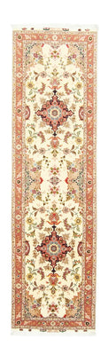 Løber Persisk tæppe - Tabriz - Royal - 313 x 84 cm - beige